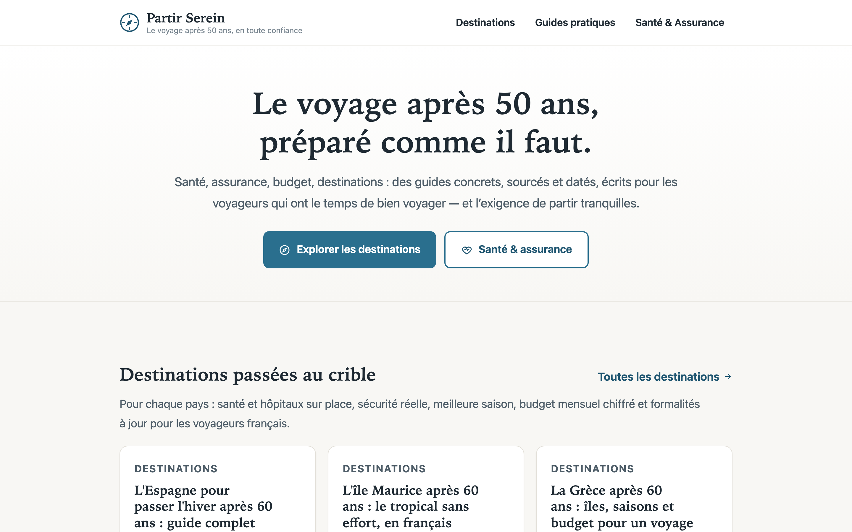 Content site built by the SEO engine